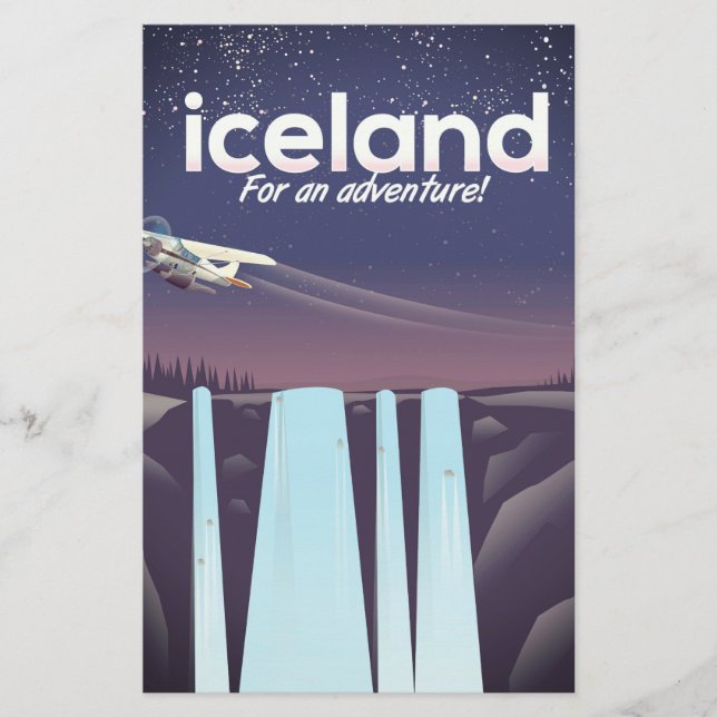 Iceland " For an adventure!' Stationery (Front)