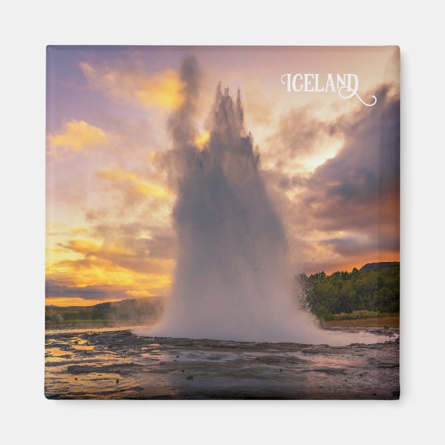Iceland Geyser Magnet (Front)