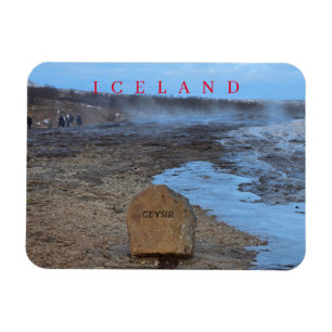 Iceland Geysir Geothermal Area view fridge magnet