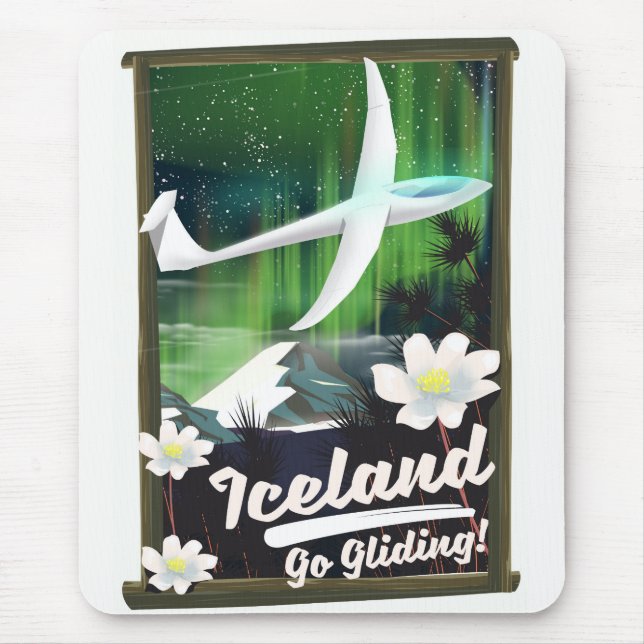 Iceland - go Gliding! Mouse Mat (Front)