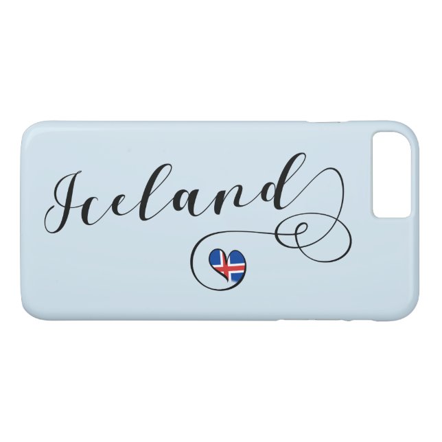 Iceland Heart Cell Phone Case, Icelandic Case-Mate iPhone Case (Back (Horizontal))