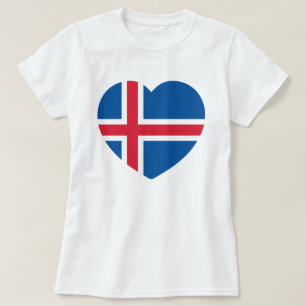 Iceland Heart Flag T-Shirt