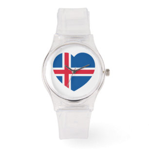 Iceland Heart Flag Watch
