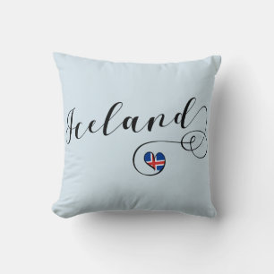 Iceland Heart Throw Cushion, Icelandic Cushion