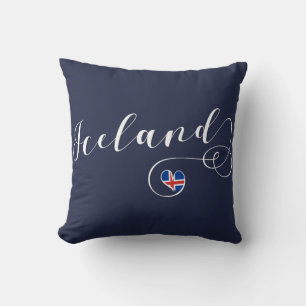 Iceland Heart Throw Cushion, Icelandic Cushion