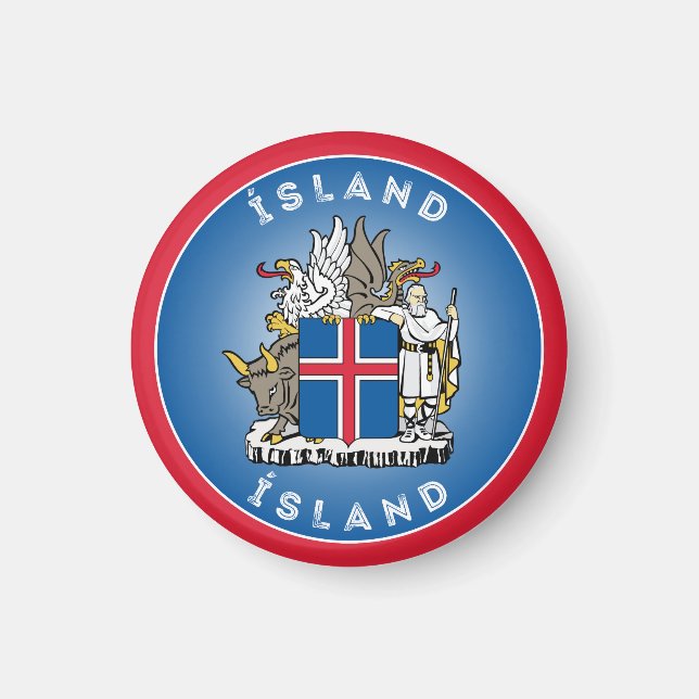 Iceland Heritage Emblem Magnet (Front)