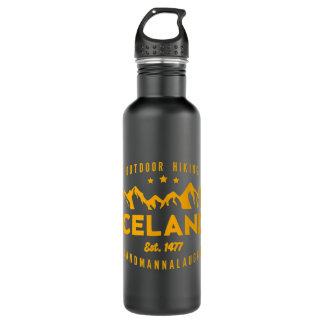 Iceland Hiking LANDMANNALAUGAR Est. 1477  710 Ml Water Bottle