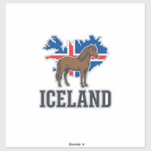 Iceland Horse Vintage Flag Vector Shirt Design_1