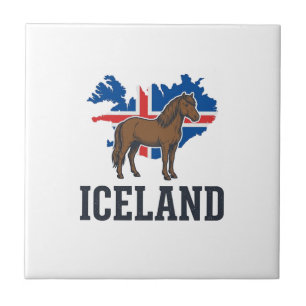 Iceland Horse Vintage Flag Vector Shirt Design_1 Tile