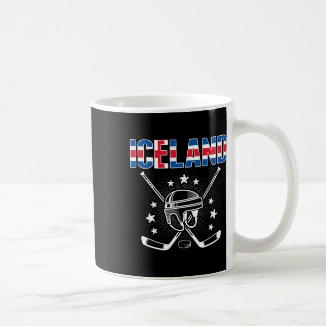 Iceland Ice Hockey Lovers Jersey Icelandic Hockey  Coffee Mug (Right)