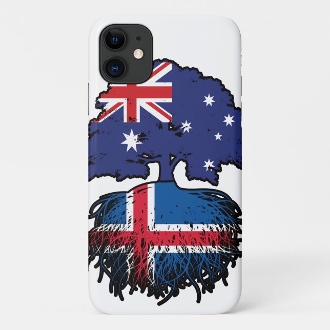 Iceland Icelandic Australian Australia Tree Roots Case-Mate iPhone Case (Back)