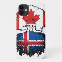 Iceland Icelandic Canadian Canada Tree Roots Flag