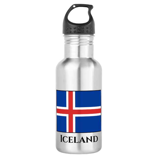 Iceland (Icelandic) Flag 532 Ml Water Bottle (Front)