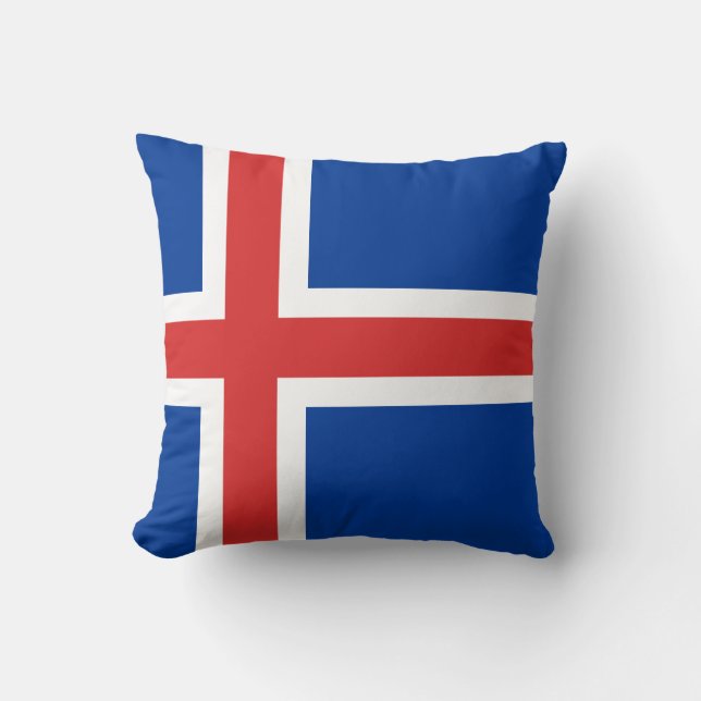 Iceland (Icelandic) Flag Cushion (Front)