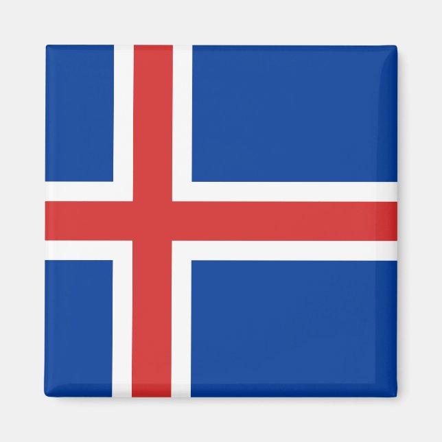Iceland (Icelandic) Flag Magnet (Front)