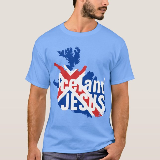 ICELAND JESUS T-Shirt (Front)