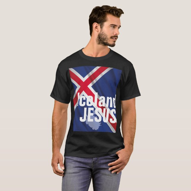 ICELAND JESUS T-Shirt (Front Full)