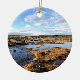 Iceland landscape ornament