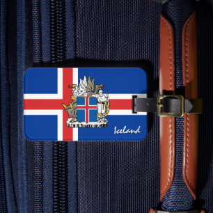 Iceland Luggage Tags, patriotic Icelandic Flag Tag