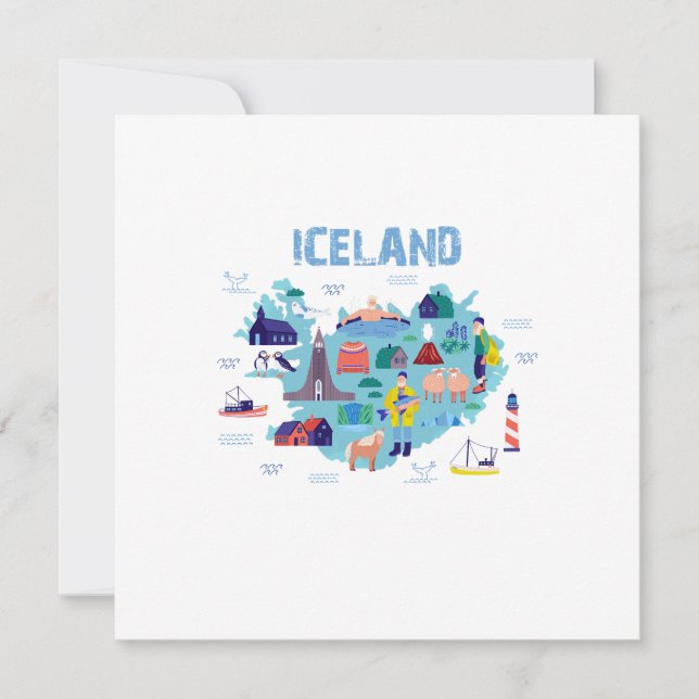 Iceland map (Front)