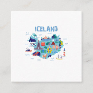 Iceland map enclosure card
