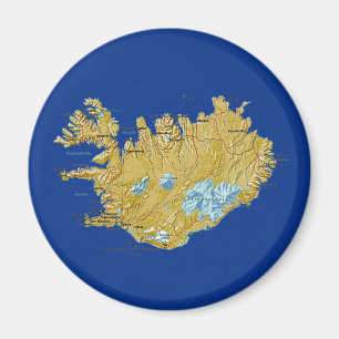 Iceland Map Magnet