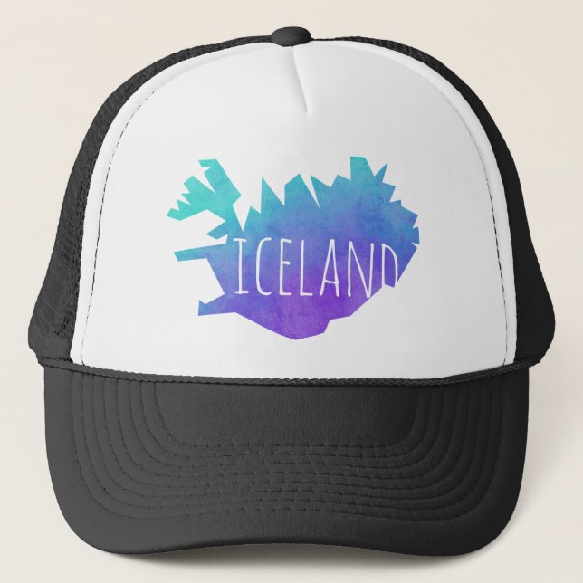 Iceland Map Trucker Hat (Front)