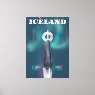 Iceland Mediaeval Sword Canvas Print