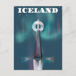 Iceland Mediaeval Sword Postcard