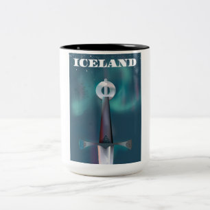 Iceland Mediaeval Sword Two-Tone Coffee Mug