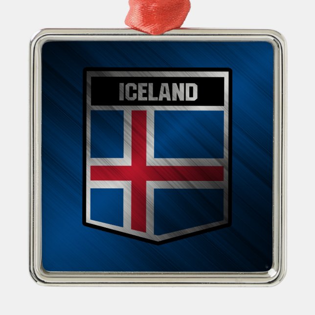Iceland Metal Tree Decoration (Front)