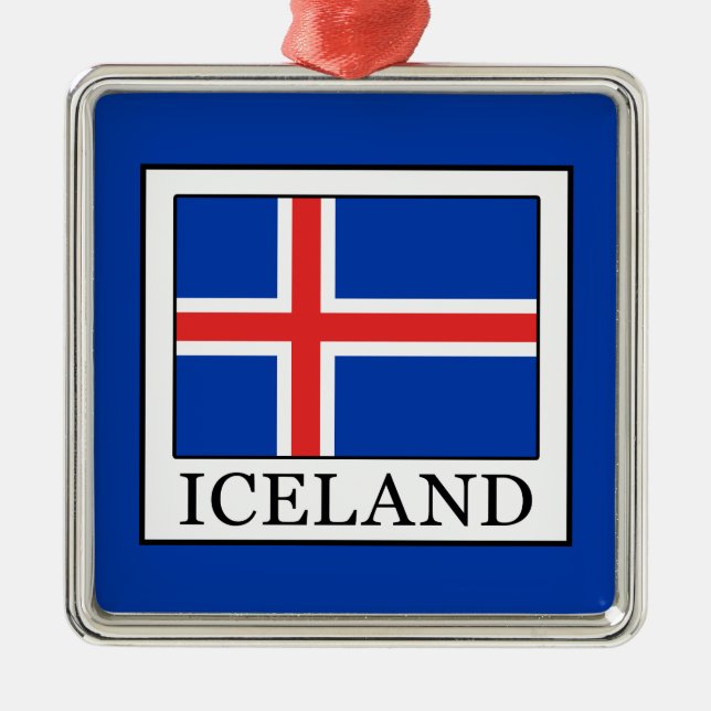 Iceland Metal Tree Decoration (Front)
