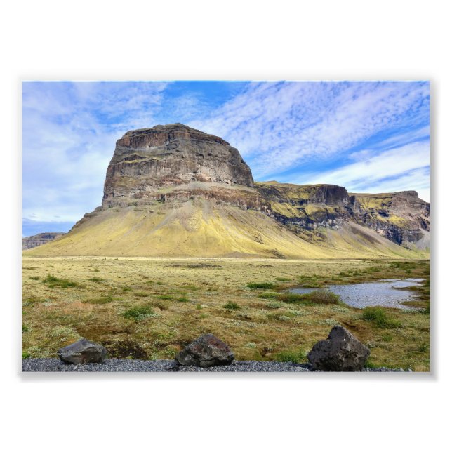 Iceland-mountain-Lómagnúpur Photo Print (Front)