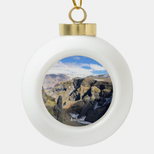 Iceland nature - Ceramic Ornament