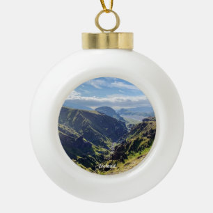Iceland nature - Ceramic Ornament