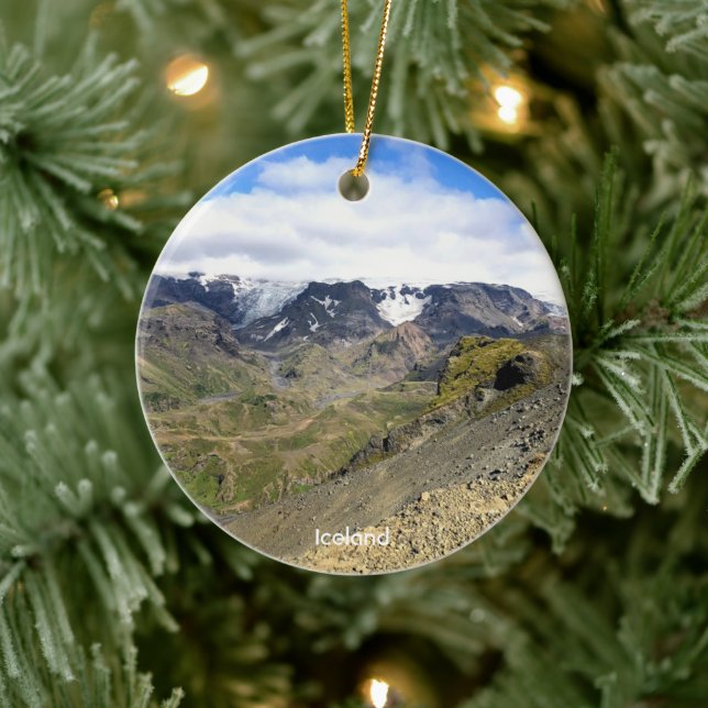 Iceland nature - ceramic ornament (Tree)