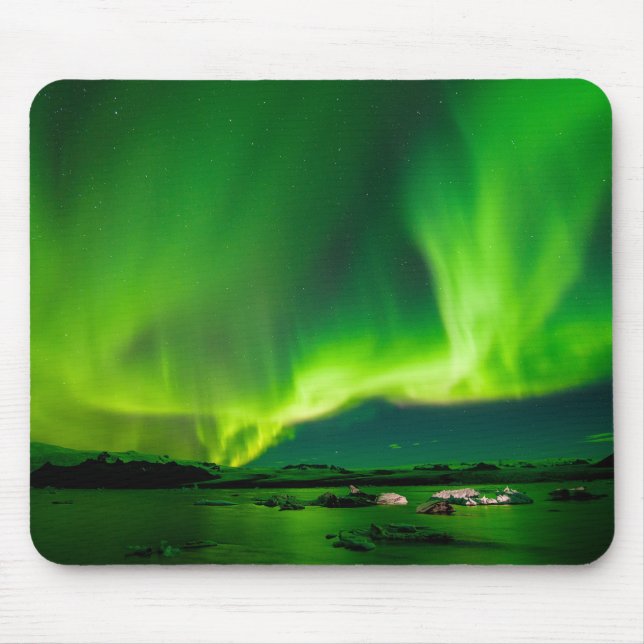 Iceland Northern Lights Mouse Mat (Front)