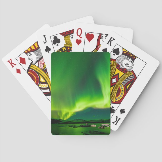 Iceland Northern Lights Playing Cards (Back)