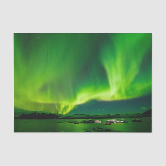 Iceland Northern Lights Tissue Paper (Front)
