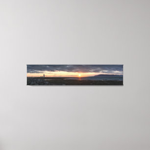 Iceland panorama sunset canvas