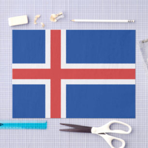 Iceland paper tissue, Icelandic Flag tissue paper