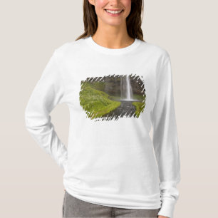 Iceland. People on trail behind Seljalandsfoss T-Shirt