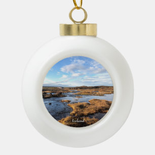 Iceland - Personalised ceramic ornament