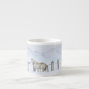Iceland Ponies Espresso Coffee Cup