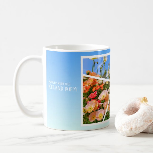 Iceland Poppy Coffee Mug (With Donut)