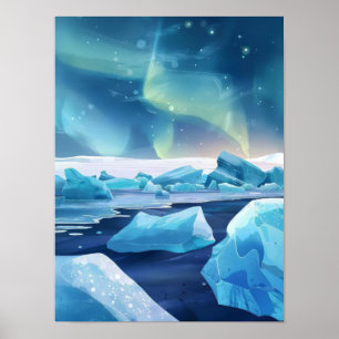 Iceland Print Iceland Illustration Iceland Paintin