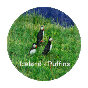 Iceland - Puffins Cutting Board