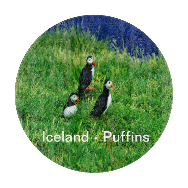 Iceland - Puffins Cutting Board (Front)