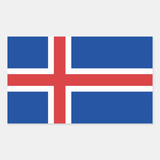 ICELAND RECTANGULAR STICKER (Front)