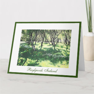 Iceland Reykjavik sunshine art by Pola.B.Alex  Card